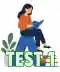 Przycisk uruchamiający Test 1 z języka angielskiego